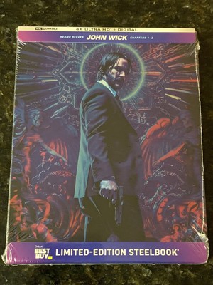 John Wick 1-3 Trilogy (4K UHD/Digital) 3-Disc Set Limited-Edition Steelbook NEW! 31398308447 | eBay