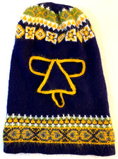 Vintage Ski Mask 3 Hole with Nose Cover Knit Balaclava Full Face Navy