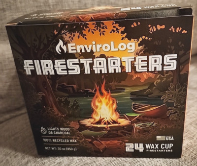 Envirolog Firestarter, 24 cups Fireplace, Wood, Stove, Fire Pit