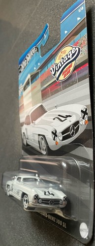 Hot Wheels 1954 Mercedes Benz 300 SL 1/6 vintage 1:64 modellino auto giocattolo bambini - Foto 11 di 14