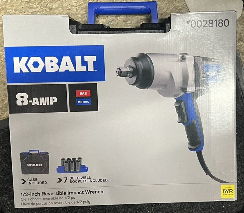 NEW Kobalt 6904 120Volt 1/2" Corded Reversible Impact Wrench eBay