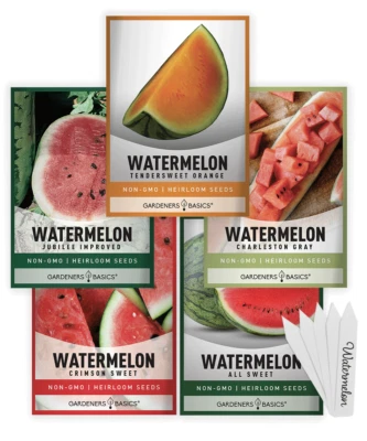 GARDENERS BASICS Watermelon Seed Assortment | 5 Delicious Varieties