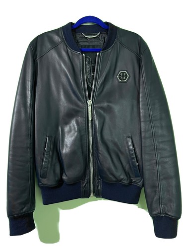 philipp plein leather jacket men XXL | eBay