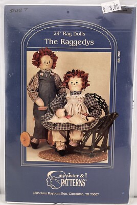 1992 My Sister & I Patterns -  The Raggedys  Pattern UC SR 200