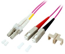Techly Professional Cavo Fibra Ottica Multimodale OM4 SC/LC 50/125 3 m