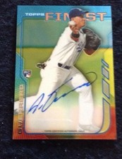 2014 Alex Guerrero Topps Finest Rookie Auto Super Hot