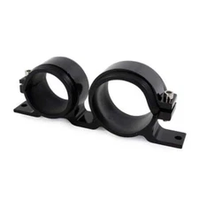Universal Black Aluminum Fuel Pump & Filter Combo Mounting Bracket