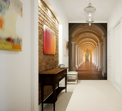 3D Arches Aisle 2885NA Wallpaper Wall Mural Removable Self-adhesive Fay