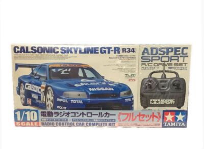 TAMIYA 1/10 #58255 RC 4WD CALSONIC SKYLINE GT-R R34 TL-01 Kit w/RC
