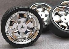 #1006 Ø39,5mm 1:18 CHROMFELGEN Customfelgen Felgen TUNING-DIORAMA-ZUBEHÖR
