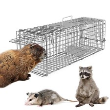 Humane Animal Trap Steel Cage for Small Live Rodent Control Rat Squirrel Outdoor