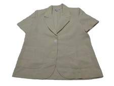 Blair Blazer Womens Size Medium Beige One Button Blazer New