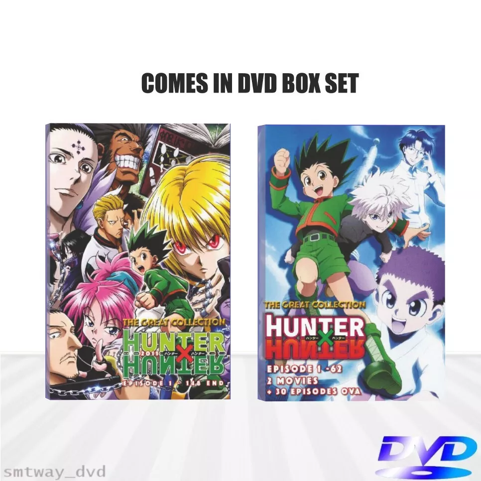 Hunter x Hunter The Great Collection 62 Episodes + 2 Movies + 30 OVA Anime  DVD