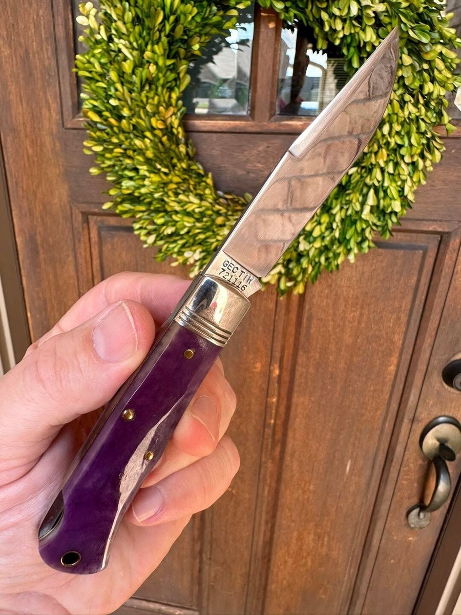 Great Eastern Cutlery 72 LB Violet Pioneer Bone 2016 RARE GEC