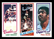 1980 Topps Basketball #110 Moncrief Shelton Silas NM/MT *e11