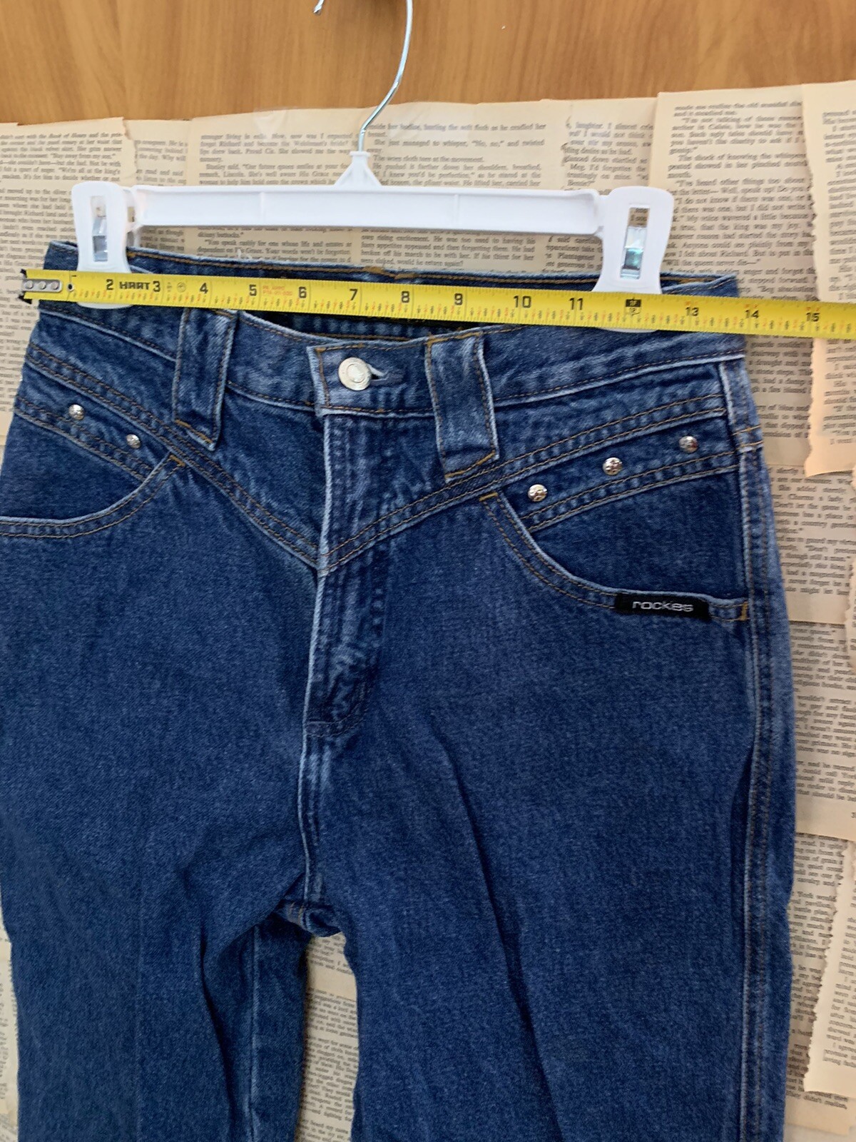 Vintage 90s Rockies Jeans Womens 7 High Rise 28 Blue Denim Western 30