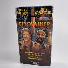 Firewalker VHS, 1986 Chuck Norris, Louis Gossett Jr., Melody Anderson