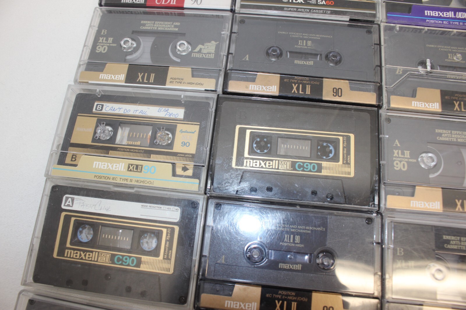 LOT of 28! HIGH BIAS TYPE II CASSETTE TAPES USED, SOLD AS BLANKS