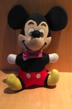 Mickey Mouse Vintage Plush Stuffed Animal 1970s-1980s Disney- 7 Inch