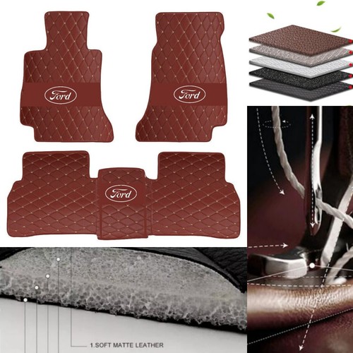 For Ford F-150 Full Cab 2004-2024 Auto Liner Car Floor Mats Carpet Waterproof - Picture 7 of 15