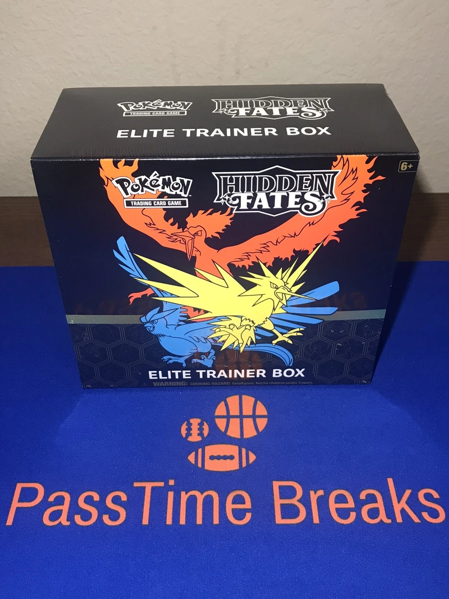 HIDDEN FATES ELITE TRAINER BOX POK MON TCG BRAND NEW FACTORY SEALED RERELEASE