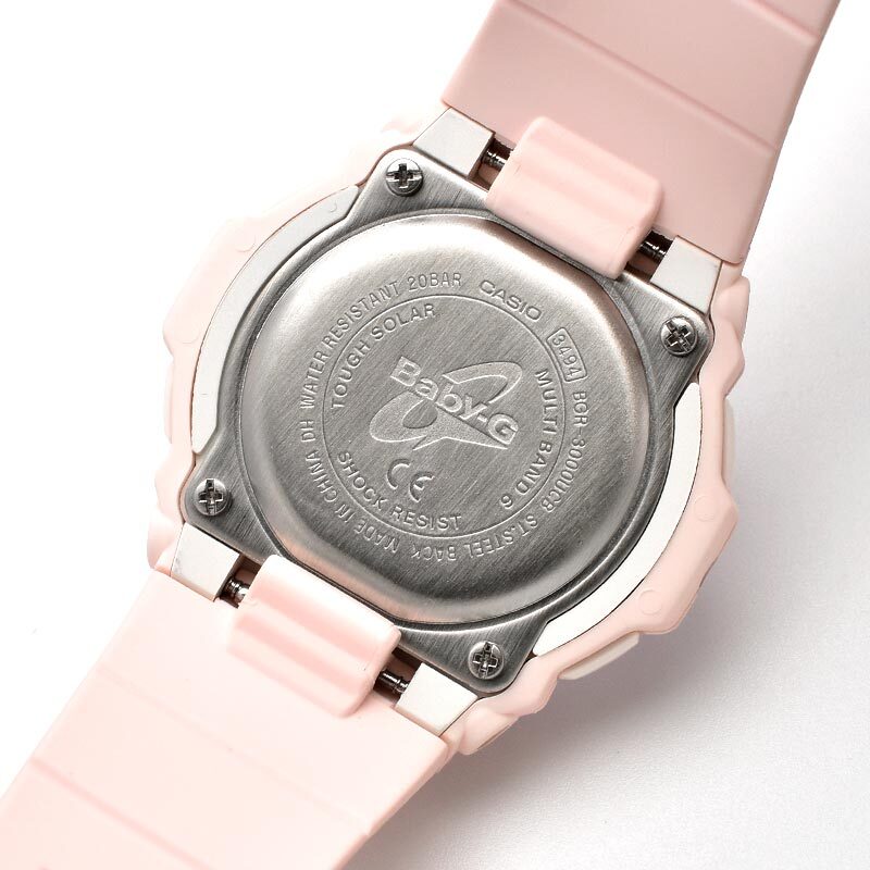 CASIO Baby-G BGR-3000UCB-4JF Digital Radio Solar Watch Pastel Pink