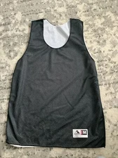 Augusta Sportswear Adult Medium Dark Black/White Mesh Reversible Jersey Pinnie