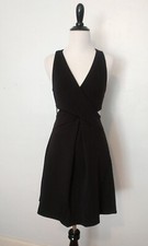 WOMENS sz 4 EXPRESS SEXY LITTLE BLACK DRESS open sides PARTY HOLIDAY DRESSY EUC