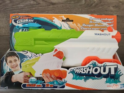 Nerf Super Soaker Lavage HASBRO Jouet Blanc Vert PISTOLET À EAU 6+