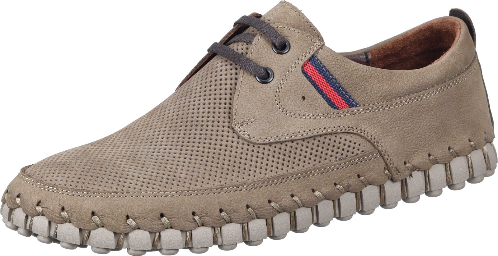 Маниту Херрен Мокассин Ледер-Шнуршухе 630342-02 braun 40-46 16690₽