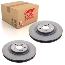 Pair of Front Brake Disc Fits Mercedes Benz C-Class Model 203 CLC CLK Febi 43951