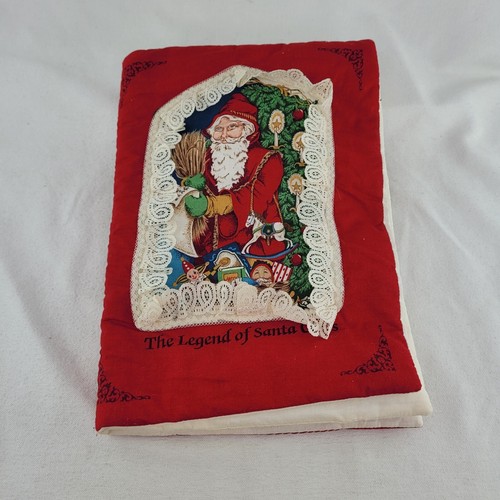 Vintage Handmade The Night Before Christmas & Legend of Santa Claus Fabric Books - Picture 10 of 15