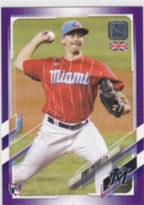 2021 Topps 70th UK CODY POTEET Purple Parallel #177 11/50 Marlins Rookie