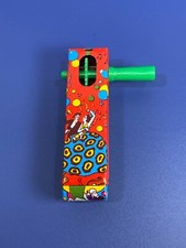 Vtg Tin Litho US Metal Toy Mfg Co Noise Maker Party Dancing Balloons New Years