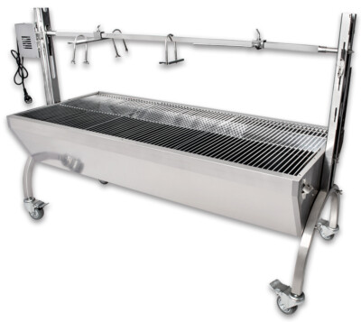 Spanferkelgrill Lammgrill Edelstahl Grill BBQ Grillwagen Barbecue Beeketal 