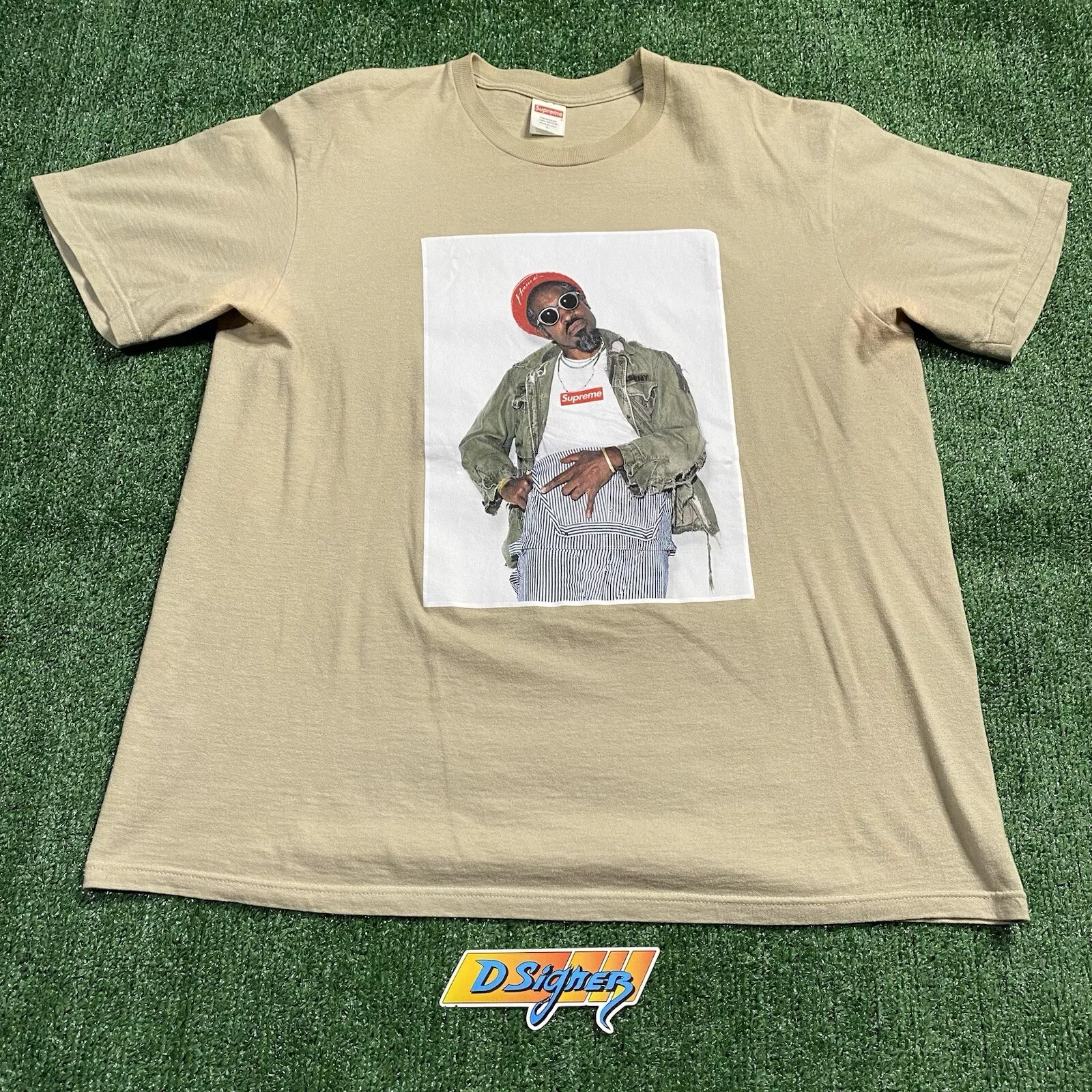 Taille Large   T shirt Supreme Andre 3000 authentique SUPER RARE Hype FW22 OutKast