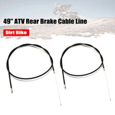 2pcs 49'' ATV Rear Brake Cable Line For Motorcycle Go Kart Mini Pocket Bike
