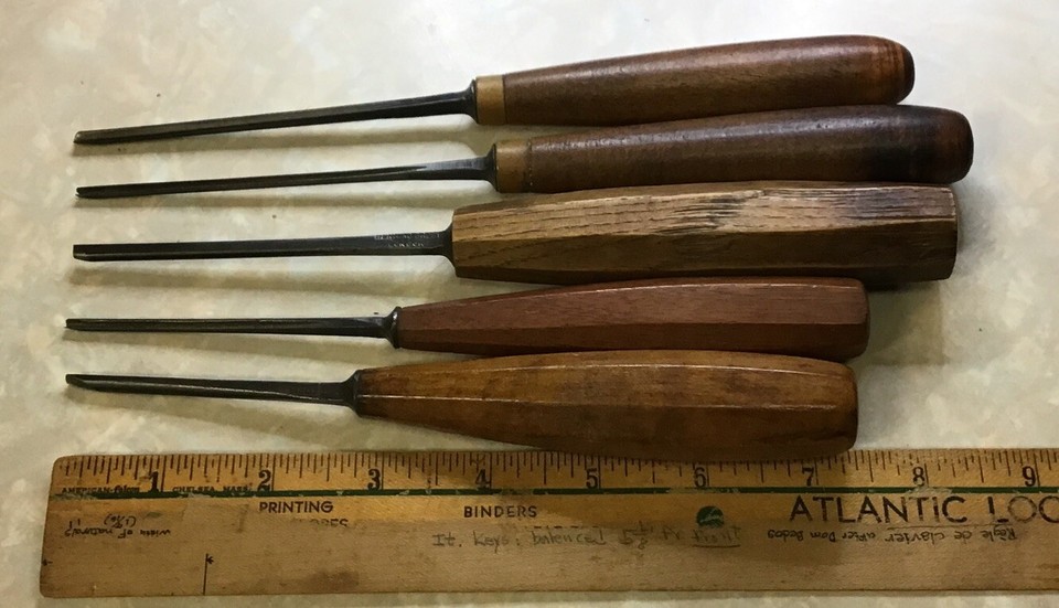 Antique Herring Bros London/E. & T. Herring Woodworking Chisels Lot of