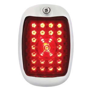 1940-1953-Chevy-Truck-LED-Tail-Light-Assembly-Stainless-LEFT-HAND-License-Light