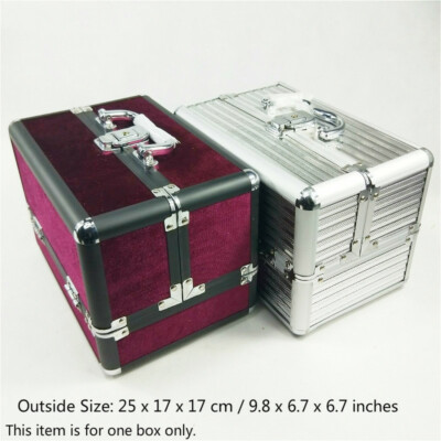 Make Up Box Large Space Case Nail Cosmetic Vanity Beauty Storage 25x17x17cm