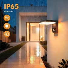 Modern LED PIR Motion Sensor Wall Light Yard Lamp Outdoor Garden Waterproof