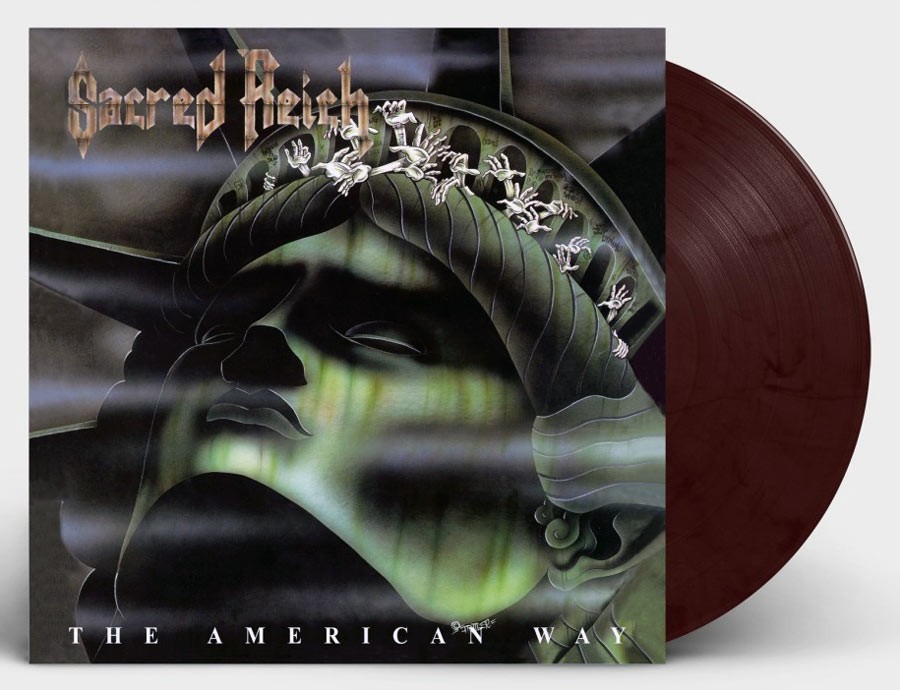SACRED REICH - THE AMERICAN WAY, 2021 PURPLE VIOLET MARBLED vinyl LP, #033/300!