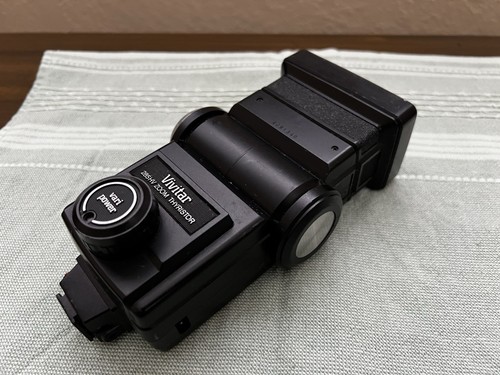 Vivitar 285HV High-Voltage Zoom Thyristor Automatic shoe mount Flash, Untested