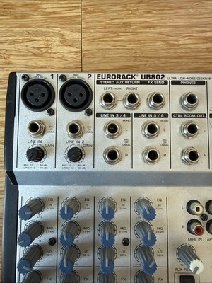 Behringer Eurorack UB802 Ultra Low Noise Design 8 Input 2 Bus