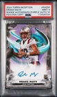 2024 TOPPS INCEPTION #RA-DM DRAKE MAYE ROOKIE AUTO-PURPLE PSA/DNA MINT 9 AUTO 10
