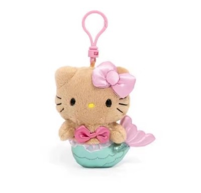 Sanrio Licensed Hello Kitty Kawaii Green Shimmer Mermaid Keychain y2k 10cm Cute