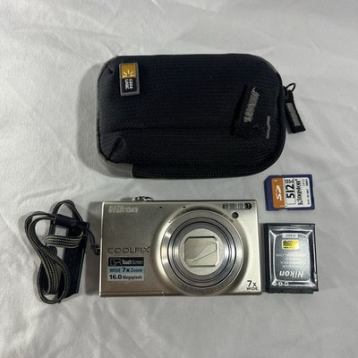 Nikon Coolpix S6100 16MP COMPACT DIGITAL CAMERA SR. 30245843 TESTED & WORK