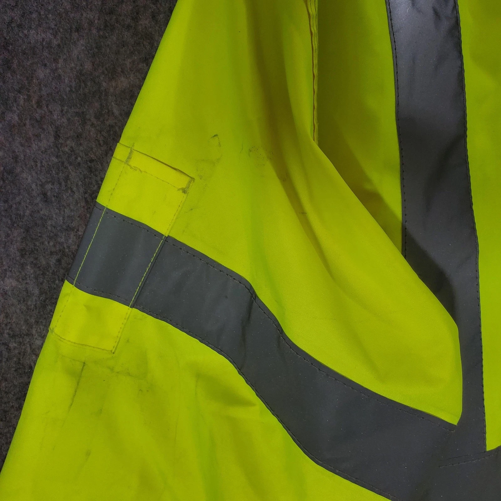 Radians Jacket Mens Large Yellow Black Hi Vis Reflective 3 In 1 Hooded Workwear image 9