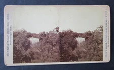 MINNE-HA-HA FALLS - Cabinet Size Stereoview - Chas. A. Tenney - 1885