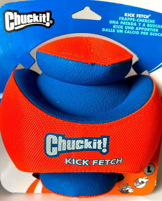 Chuckit Kick Fetch Hundeball schwimmt orange blau schwimm Hundespielzeug CT1013